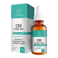 CBD 5% organic hemp extract oil Vitadol mint 10 ml UK