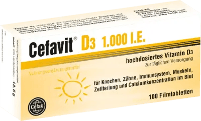 CEFAVIT VITAMIN D3 1,000 IU film-coated tablets UK