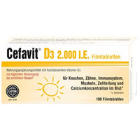 CEFAVIT VITAMIN D3 2,000 IU film-coated tablets UK