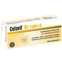 CEFAVIT Vitamin D3 7,000 IU film-coated tablets UK