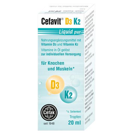 CEFAVIT Vitamin D3 K2 Liquid pure drops for oral use UK
