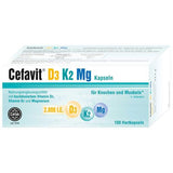 CEFAVIT Vitamins D3 K2 Mg 2,000 IU hard capsules UK