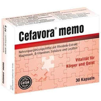 CEFAVORA memo soft gelatin capsules 30 pcs physical & mental fatigue UK
