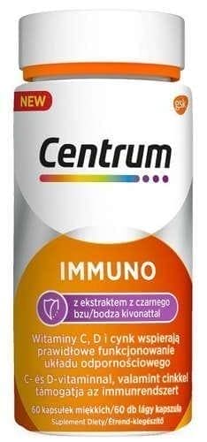 Centrum Immuno, elderberry extract, zinc, vitamins C, D UK