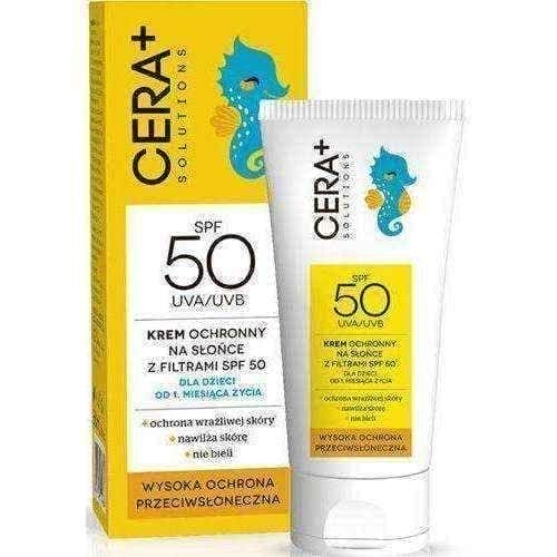 CERA+ SPF50 sun protection cream for children from 1 month of age 50ml, kids sunscreen UK