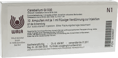 CEREBELLUM GL D 30 ampoules UK