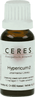 CERES Hypericum tincture, nerve injury treatment UK