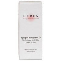 CERES Lycopus europaeus, hyperthyroidism treat, cough, pain in the ears, throat UK