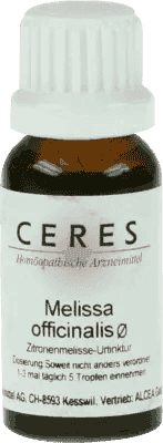 CERES Melissa officinalis, calming the sympathetic nervous system UK