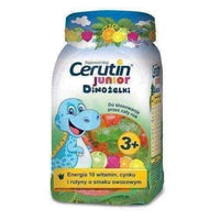 CERUTIN JUNIOR Dinożelki x 50 fruit-flavored jellies, children vitamins, multivitamins for kids UK
