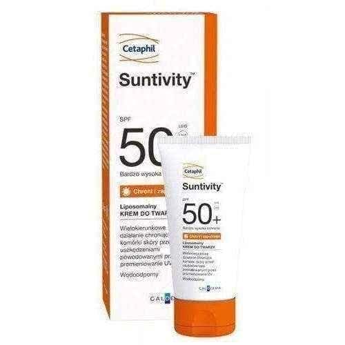Cetaphil Suntivity SPF50 + liposomal cream 50ml, sun cream for face UK