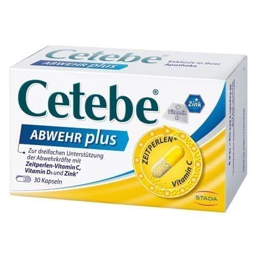 CETEBE DEFENSE plus vitamin C + vitamin D3 + zinc UK