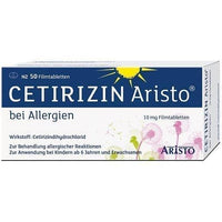CETIRIZIN Aristo for allergies 10 mg cetirizine dihydrochloride UK