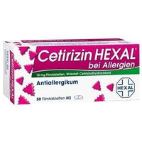 CETIRIZIN HEXAL film-coated tablets for allergies 50 pc UK