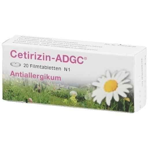 CETIRIZINE ADGC film-coated tablets 20 pc cetirizine hydrochloride UK
