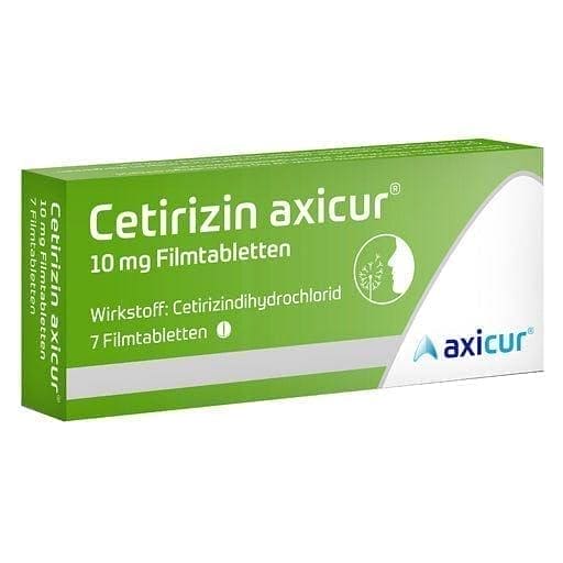 CETIRIZINE axicur 10 mg, cetirizine dihydrochloride UK