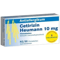 CETIRIZINE Heumann 10 mg film-coated tablets 50 pc UK