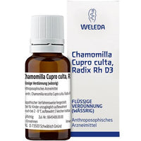 Chamomilla cupro culta radix d3 Rh UK