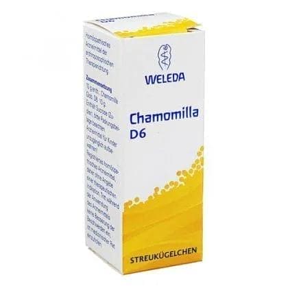 CHAMOMILLA D 6 globules, Chamomilla recutita, inflammation, infection, wounds UK