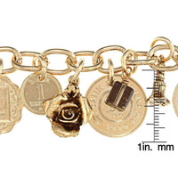 Charm bracelets - Coins Charm Bracelet UK