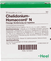 CHELIDONIUM-HOMACCORD N, Cholangitis, cholecystitis, biliary colic UK