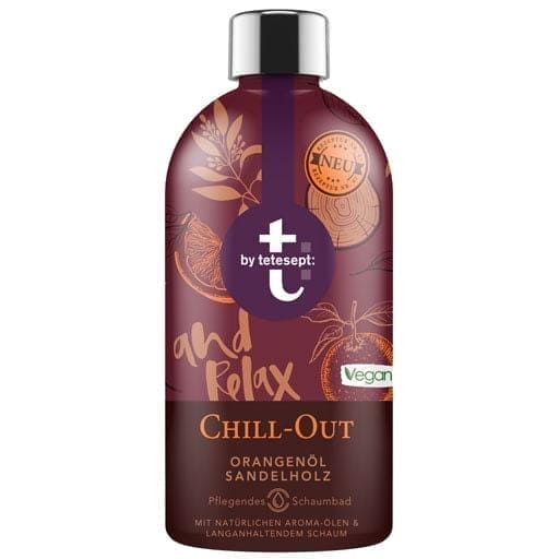 chill-out bubble bath, orange oil and sandalwood UK