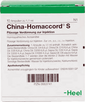 CHINA HOMACCORD S, constant headache tiredness and dizziness, weak, debility UK