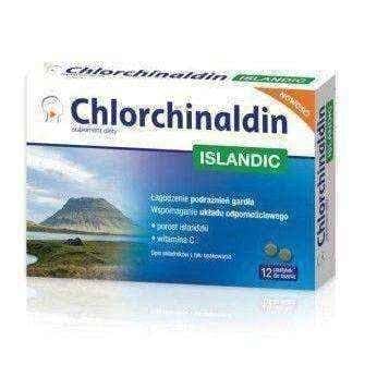 Chlorchinaldin Islandic x 12 lozenges, cetraria islandica UK