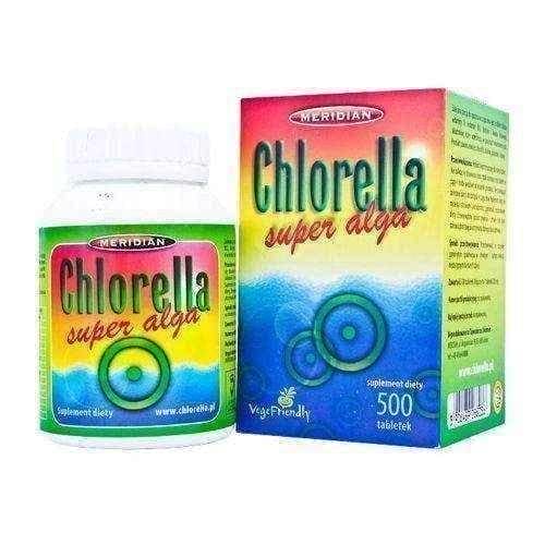 Chlorella algae pressed x 500 tablets UK