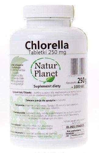 Chlorella Natur Planet x 1000 tablets UK