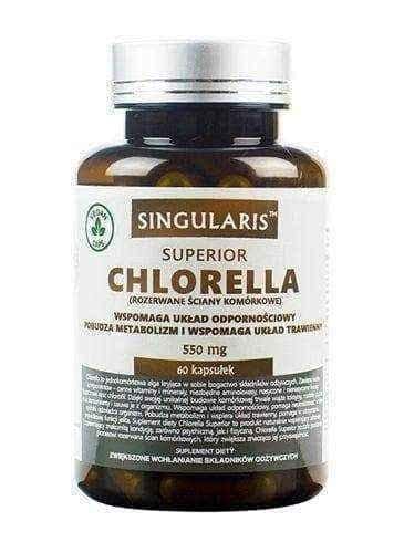 Chlorella SINGULARIS 550mg Superior x 60 Veggie capsules UK