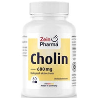 CHOLINE supplement 600 mg pure from bitartrate veg.capsules 60 pcs UK