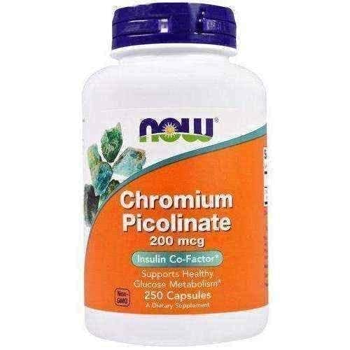 Chromium Picolinate 200mcg x 250 capsules UK