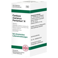 Chronic liver disease, CARDUUS MARIANUS PENTARKAN H tablets UK