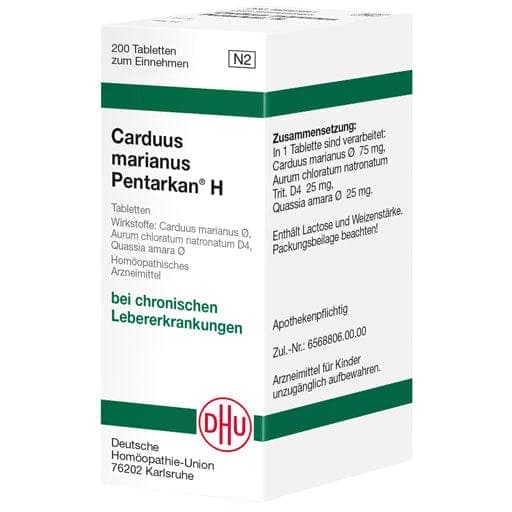 Chronic liver disease, CARDUUS MARIANUS PENTARKAN H tablets UK