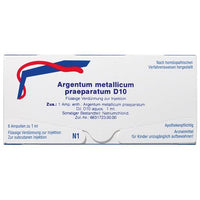 Chronic mental overload, ARGENTUM METALLICUM praeparatum D 30 ampoules UK