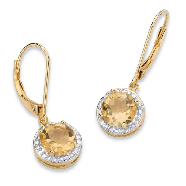 Citrine earrings UK