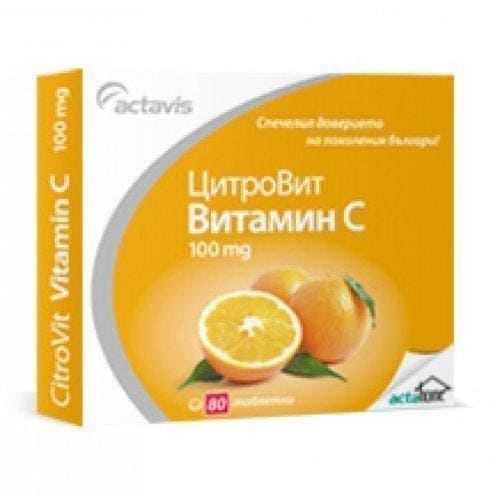 CITROVIT (CITROVITE) VITAMIN C 100 mg. 80 tablets ACTAVIS, VITAMIN C UK