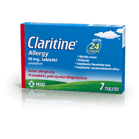 Claritin (claritine) Allergy x 7 tablets, loratadine tablets UK