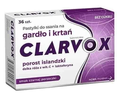 Clarvox Currant x 36 lozenges UK