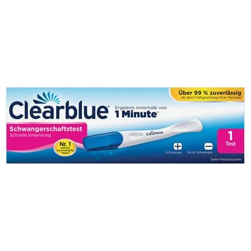 CLEARBLUE pregnancy test fast detection, QUICK IDENTIFICATION UK