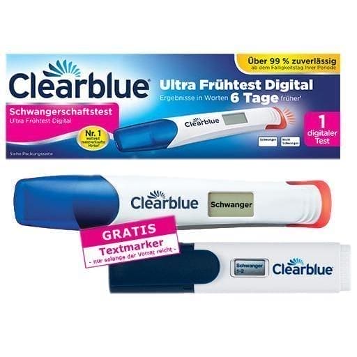 CLEARBLUE pregnancy test, ultra early digital test 1 pc UK