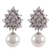 Clip on pearl drop earrings UK