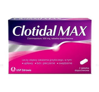 Clotrimazole vaginal tablet, FUNGI, Candida, Clotidal MAX 500 mg UK