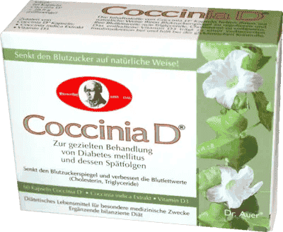 COCCINIA D, hypoglycemic, antidiabetic capsules UK