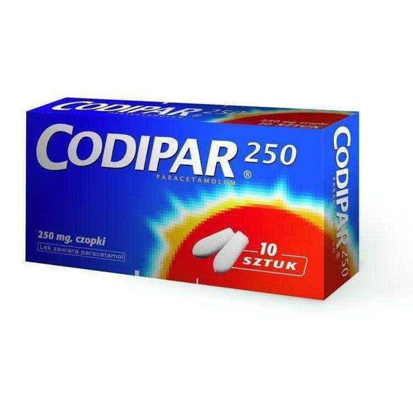 CODIPAR 250mg suppositories x 10, period pain relief UK
