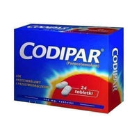 CODIPAR x 24 tablets, Paracetamol 500 mg UK