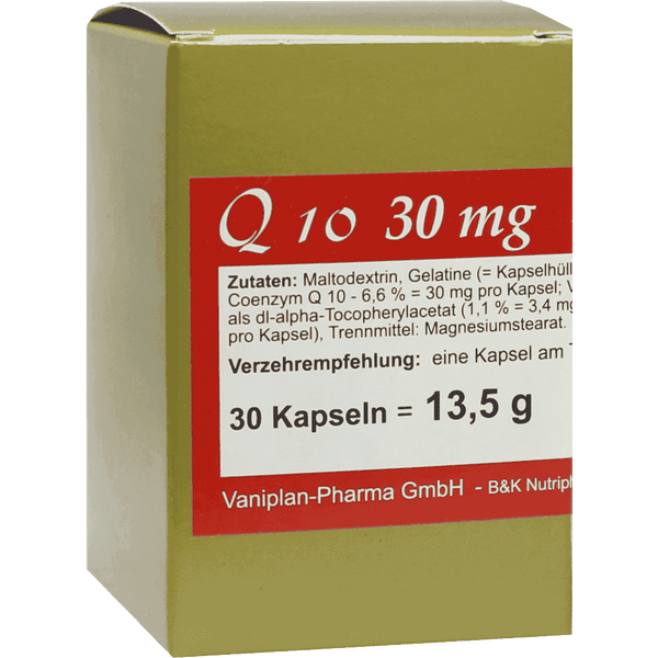 Coenzyme Q10 30mg, vitamin E UK