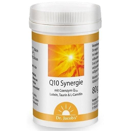 Coenzyme q10, Lutein, lecithin, taurine, L-carnitine, B vitamins SYNERGY powder UK