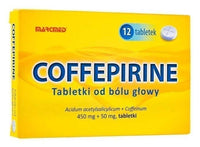 Coffepirine Tablets for headache 450mg + 50mg x 12 pieces UK